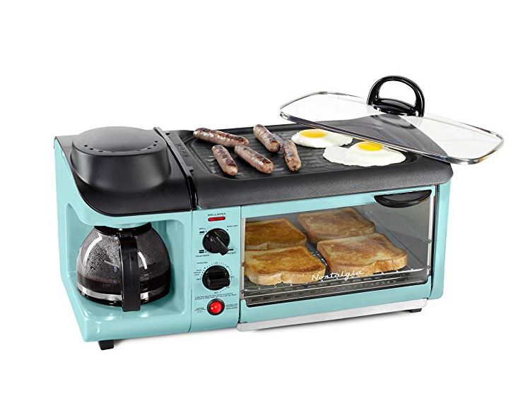 Camping Breakfast Station Coffee Maker Toaster Skillet